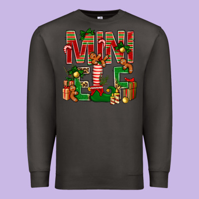 Christmas Mini Elf Premium Sweatshirt Designed By Nancycooperartshop