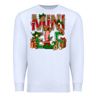 White Christmas mini Elf Premium Sweatshirt - NancyCooperArtShop