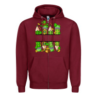Burgundy personalized st. patrick's day pencils Zipper Hoodie - Artiststas