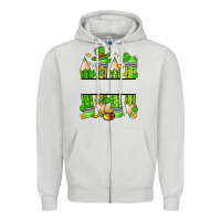 Dove Grey personalized st. patrick's day pencils Zipper Hoodie - Artiststas