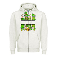 Oatmeal Heather personalized st. patrick's day pencils Zipper Hoodie - Artiststas