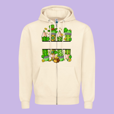 Personalized St. Patrick's Day Pencils Zipper Hoodie Designed By Artiststas