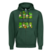 Sports Green personalized st. patrick's day pencils Zipper Hoodie - Artiststas