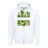 White personalized st. patrick's day pencils Zipper Hoodie - Artiststas