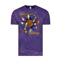 Cloud Purple American honey with bee Vintage Tee - texasbilliewilder