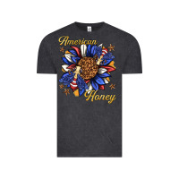 Vintage Black American honey with bee Vintage Tee - texasbilliewilder