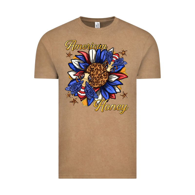 American Honey With Bee Vintage Tee by texasbilliewilder | Teevron