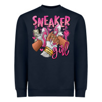 Navy Pink and white sneaker girl Heavyweight Sweatshirt - RanaPortraitStore