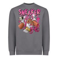 Storm Pink and white sneaker girl Heavyweight Sweatshirt - RanaPortraitStore