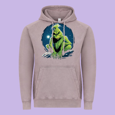 Grinch Vintage Hoodie Designed By Unal Design