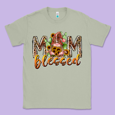 Mom Blessed Classic Tee Designed By Racoondesign