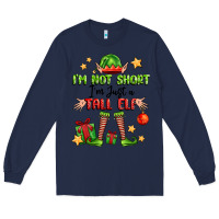 Navy im not  im just a tall elf Long Sleeve Tee - FaDigitalArtStudio