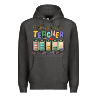 Charcoal Heather battery life of a teacher monday friday Premium Hoodie - MaliasSmallBusiness