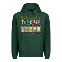 Sports Green battery life of a teacher monday friday Premium Hoodie - MaliasSmallBusiness