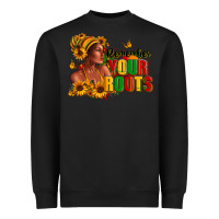 Black Remember your roots Afro American Heavyweight Sweatshirt - RanaPortraitStore