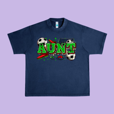 Aunt Soccer Urban Heavy Tee Designed By Zillion Design Studio