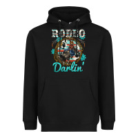 Black rodeo darling Heavyweight Hoodie - BarkalooDesign