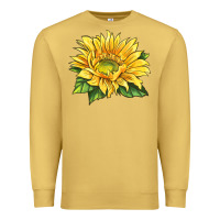 Antique Gold starburst greenburst sunflower Premium Sweatshirt - LillyAllenDesigns