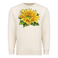 Sandshell starburst greenburst sunflower Premium Sweatshirt - LillyAllenDesigns