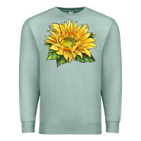 Seafoam starburst greenburst sunflower Premium Sweatshirt - LillyAllenDesigns