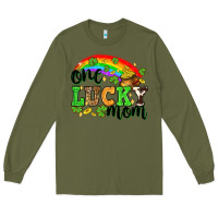 Army Green One lucky mom St. Patricks Day Long Sleeve Tee - Neo Western