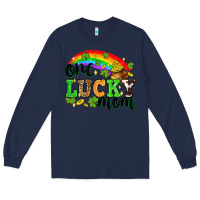 Navy One lucky mom St. Patricks Day Long Sleeve Tee - Neo Western