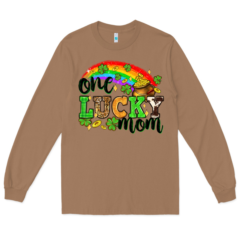 One Lucky Mom St. Patricks Day Long Sleeve Tee by Neo Western | Teevron