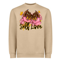 Mushroom Self love pink afro nails Heavyweight Sweatshirt - RanaPortraitStore
