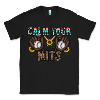 Black calm your mits baseball Classic Tee - CowhideDigitalArt