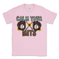 Bubblegum Pink calm your mits baseball Classic Tee - CowhideDigitalArt