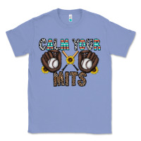 Colony Blue calm your mits baseball Classic Tee - CowhideDigitalArt