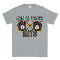 Heather Grey calm your mits baseball Classic Tee - CowhideDigitalArt