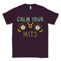 Plum calm your mits baseball Classic Tee - CowhideDigitalArt