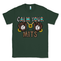 Sports Green calm your mits baseball Classic Tee - CowhideDigitalArt
