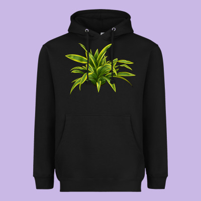 Lemon Lime Dracaena Leaf Heavyweight Hoodie Designed By Lillyallendesigns
