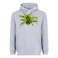 Heather Grey Lemon Lime Dracaena Leaf Heavyweight Hoodie - LillyAllenDesigns