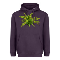 Plum Lemon Lime Dracaena Leaf Heavyweight Hoodie - LillyAllenDesigns