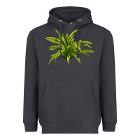 Smoke Lemon Lime Dracaena Leaf Heavyweight Hoodie - LillyAllenDesigns