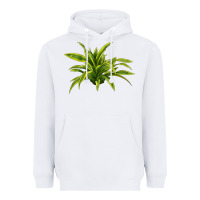 White Lemon Lime Dracaena Leaf Heavyweight Hoodie - LillyAllenDesigns