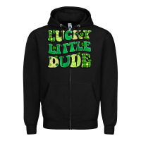 Black lucky little dude Zipper Hoodie - Artiststas