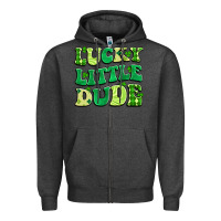 Charcoal Heather lucky little dude Zipper Hoodie - Artiststas
