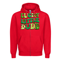 Red lucky little dude Zipper Hoodie - Artiststas
