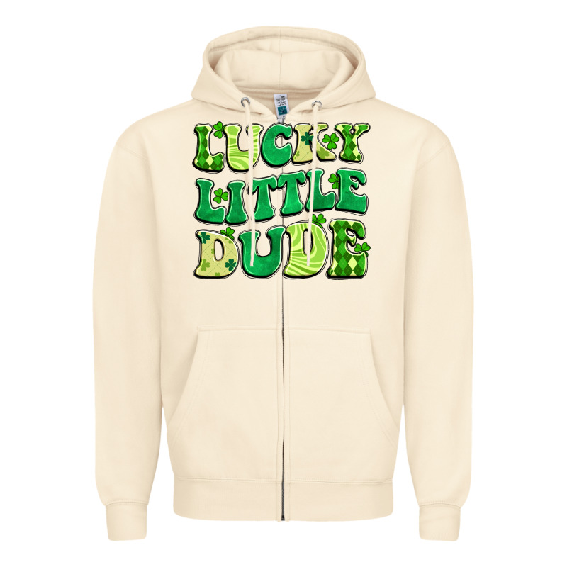 Lucky Little Dude Zipper Hoodie by Artiststas | Teevron