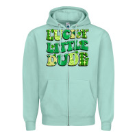 Seafoam lucky little dude Zipper Hoodie - Artiststas