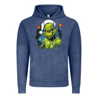 Vintage Denim Grinch Vintage Hoodie - Unal Design