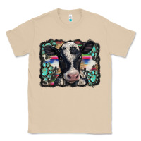 Mushroom western background turquoises gemstones black and white baby cow Classic Tee - BarkalooDesign
