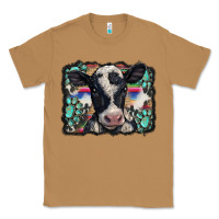 Toasted Coconut western background turquoises gemstones black and white baby cow Classic Tee - BarkalooDesign