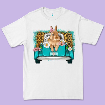 Easter Bunny Truck Premium Tee Designed By Artiststas