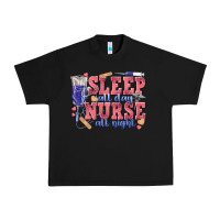 Black sleep all day nurse all night Urban Heavy Tee - texasbilliewilder