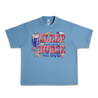 Pebble Blue sleep all day nurse all night Urban Heavy Tee - texasbilliewilder